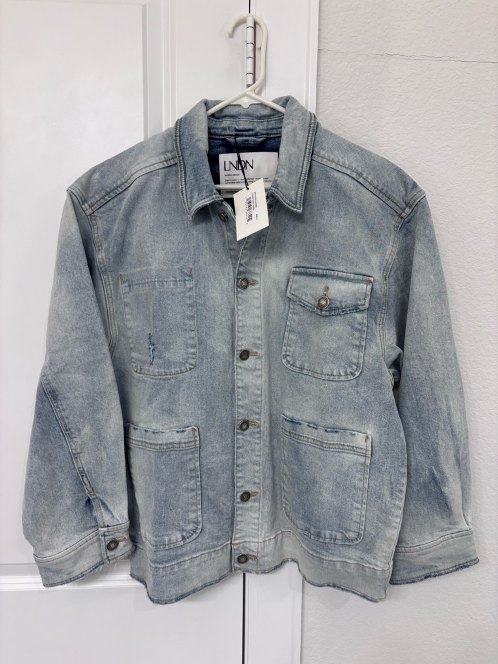 Light Blue Washed Denim Jacket - Women